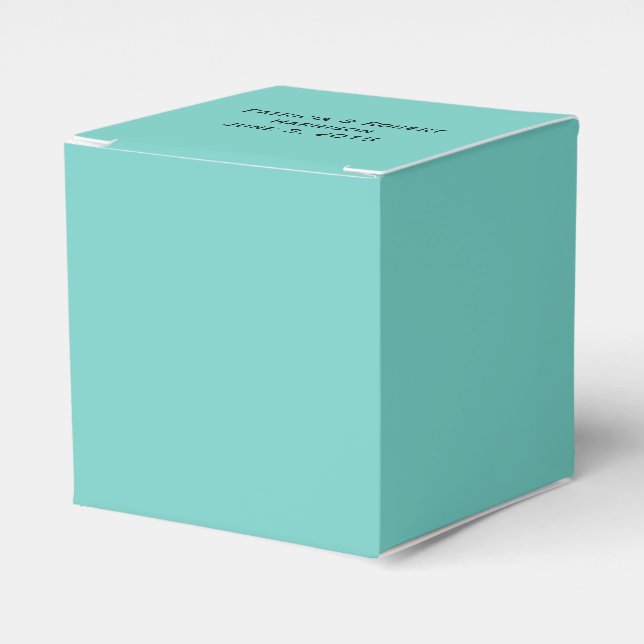 Famous Blue Wedding | Favour Box (Front Side)