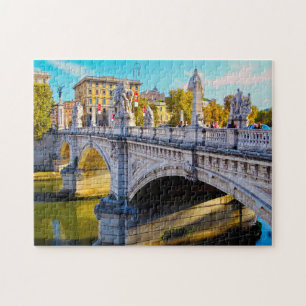 Famous Bridges on the Tiber Rome. Jigsaw Puzzle