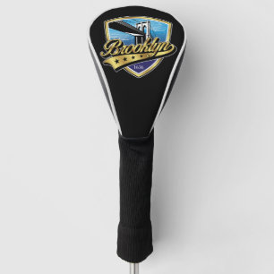 Famous Brooklyn Logo with Swoosh Design Golf Head Cover