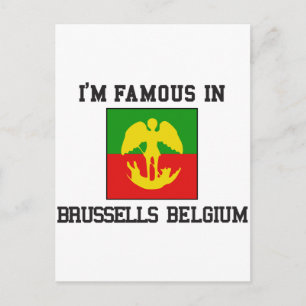 famous Brussels Belgium Postcard