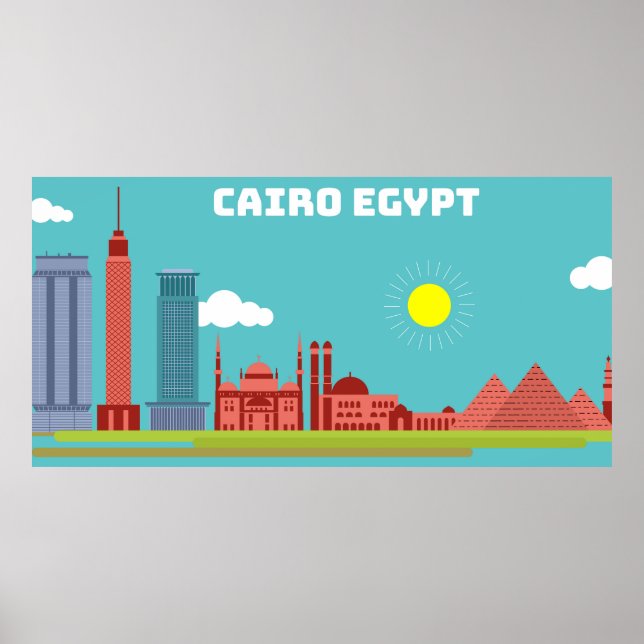 Famous Cairo Egypt  Poster (Front)