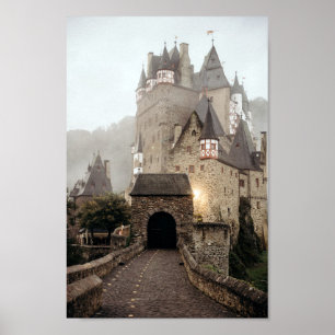 Famous Castles in Europe Countryside Image - 1  Poster