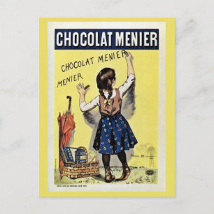 Famous Chocolat Menier vintage poster Postcard