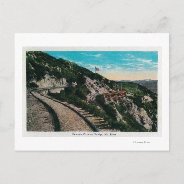 Famous Circular Bridge, Mt. LoweMt. Lowe, CA Postcard (Front)