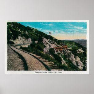 Famous Circular Bridge, Mt. LoweMt. Lowe, CA Poster