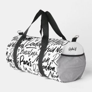 Famous Cities of the World Personalised Duffle Bag