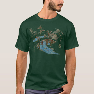 Famous Classic Art Bridge Snow by Hiroshige Specia T-Shirt