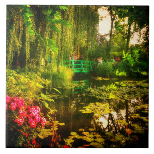 Famous Claude Monet Giverny Pond Lilies Ceramic Tile