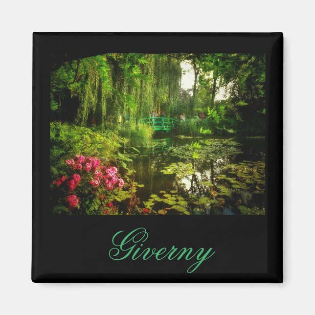 Famous Claude Monet Giverny Pond Lilies Magnet (Front)