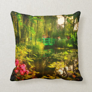Famous Claude Monet Giverny Pond with Lilies Cushion