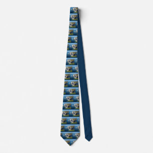 Famous cliffs of Etretat in France Neck Tie