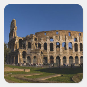 Famous Colosseum in Rome Italy Landmark 2 Square Sticker