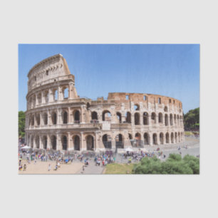 Famous Colosseum in Rome, Italy Tissue Paper