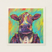 Famous Cow Cocktail Napkins