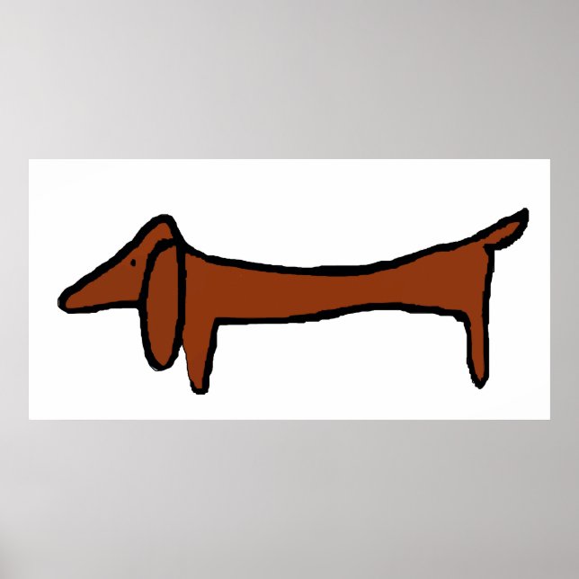 Famous Dachshund Poster (Front)