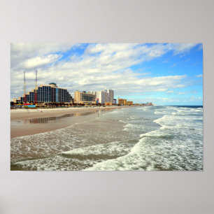 Famous Daytona Beach, Florida Poster