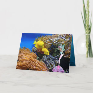 Famous doll dressed as a Mermaid Card