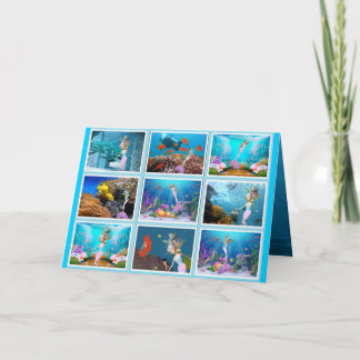 Famous Doll dressed as a Mermaid Card