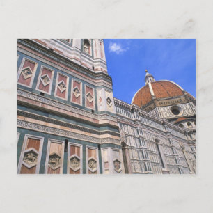 Famous Doumo Church close-up in Florence, Italy Postcard