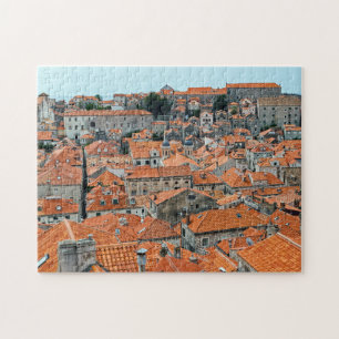 Famous Dubrovnik Old Town roofs - Dalmatia,Croatia Jigsaw Puzzle