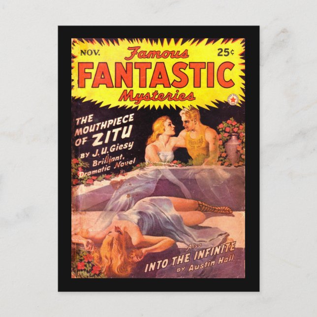 Famous Fantastic Mysteries 05-01_Pulp Art Postcard (Front)
