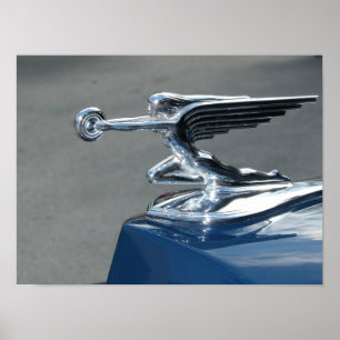 Famous Flying Lady Car Hood Ornament Poster