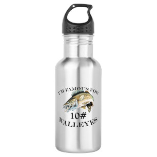 Famous For 10 LB Walleyes Customised 532 Ml Water Bottle