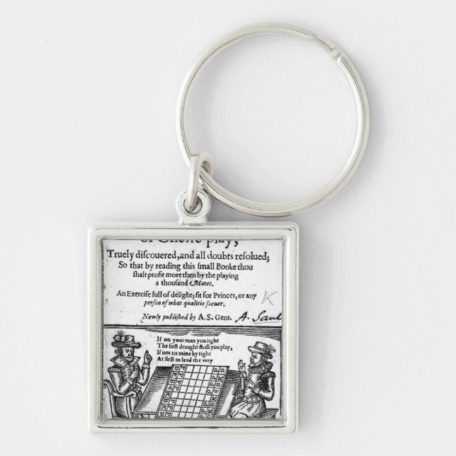 Famous Game of Chess, 1614 Key Ring (Front)