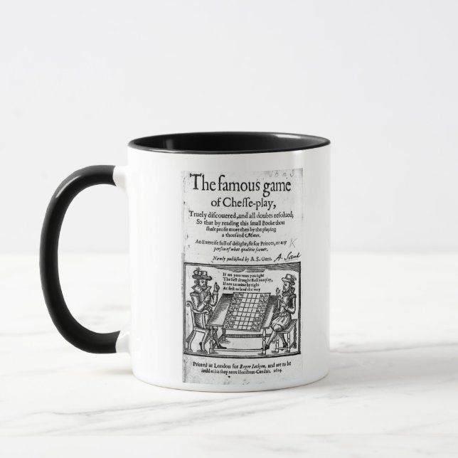Famous Game of Chess, 1614 Mug (Left)