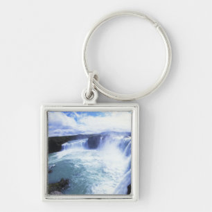 Famous Jodafoss Falls in North Central Iceland Key Ring
