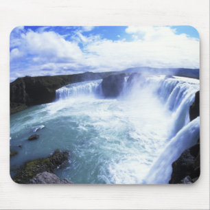Famous Jodafoss Falls in North Central Iceland Mouse Pad