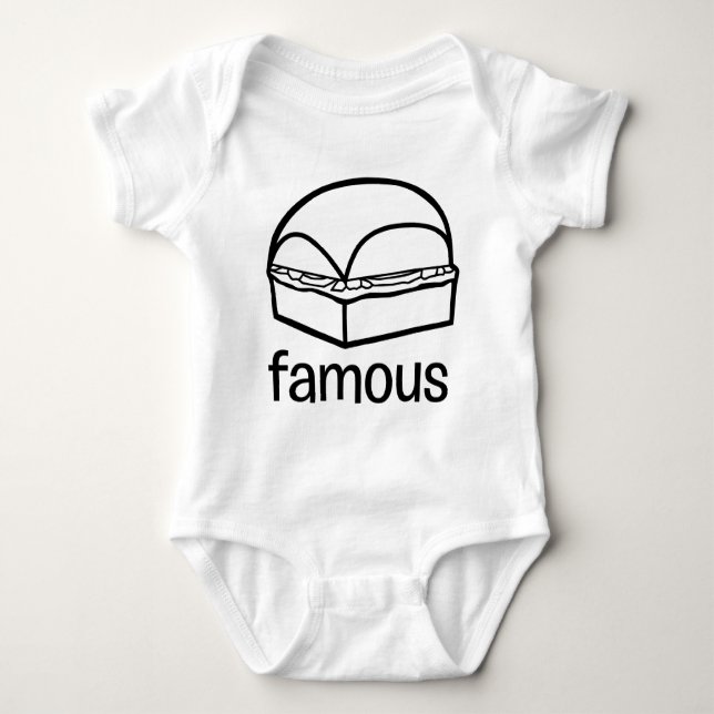 Famous Krystal Baby Bodysuit (Front)