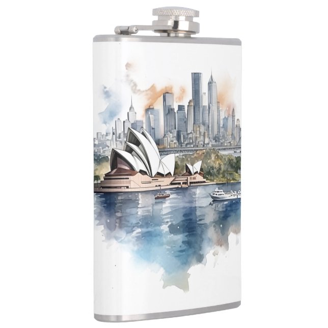 Famous landmarks design hip flask (Right)