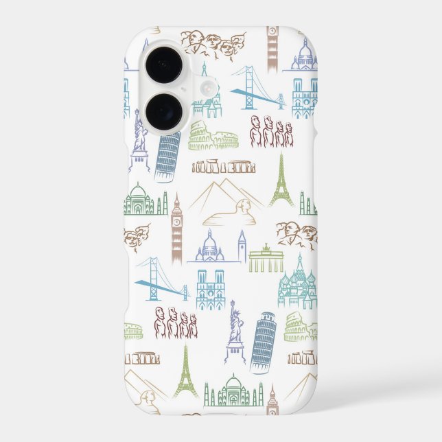 Famous Landmarks Pattern (Back)