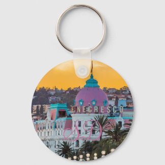 Famous luxury hotel Hotel Negresco in Nice France Key Ring