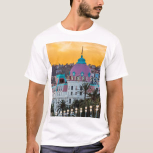 Famous luxury hotel Hotel Negresco in Nice France T-Shirt