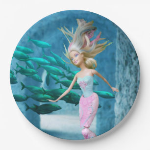 Famous Mermaid Paper Plate