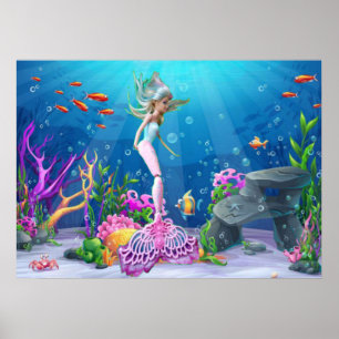 Famous Mermaid Poster
