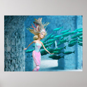 Famous Mermaid Poster