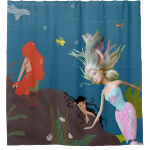 Famous Mermaid Shower Curtain