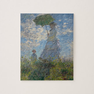 Famous Monet Painting Lady With A Parasol Jigsaw Puzzle