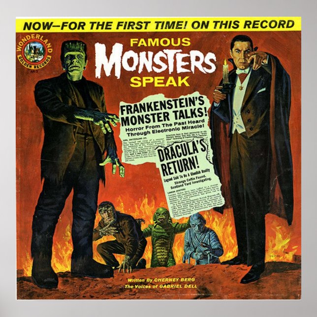 Famous Monsters Speak Poster (Front)
