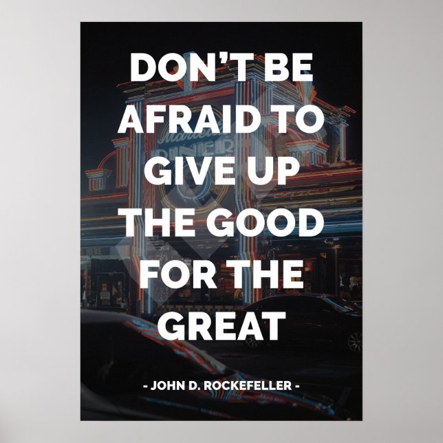 Famous Motivational and Inspirational Quote Poster (Front)