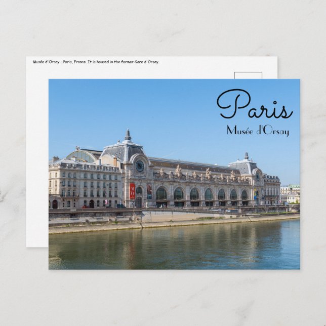 Famous Musée d'Orsay - Paris, France, Europe Postcard (Front/Back)