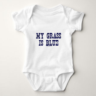 Famous My Grass Is Blue Baby Bodysuit