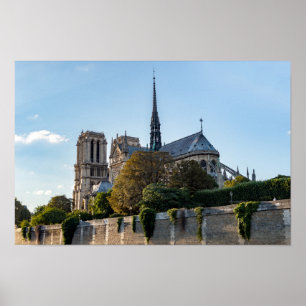Famous Notre Dame de Paris Cathedral - France Poster