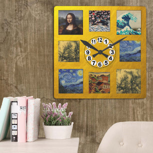 Famous Painting Art Clock /Van Gogh, da Vinci