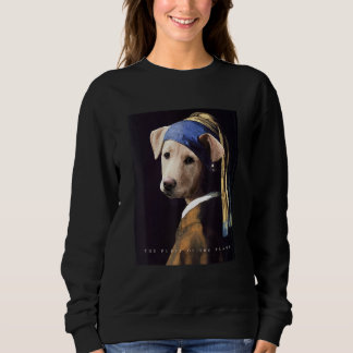 Famous Painting Girl With A Pearl Earring With A C Sweatshirt