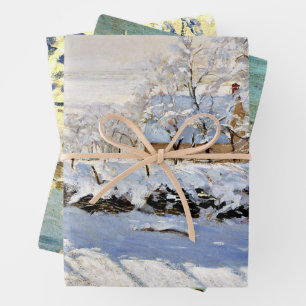 Famous Paintings by Claude Monet Wrapping Paper Sheet