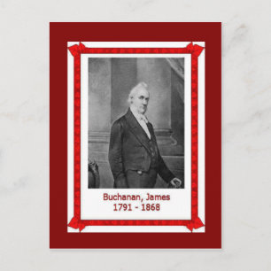 Famous people, James Buchanan 1701 - 1868 Postcard